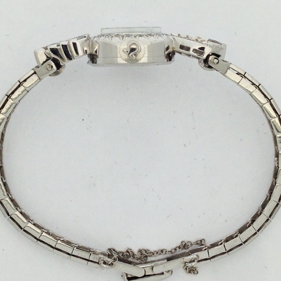 Omega Watch with Natural Diamond 14kt White Gold - Picture 5 of 7